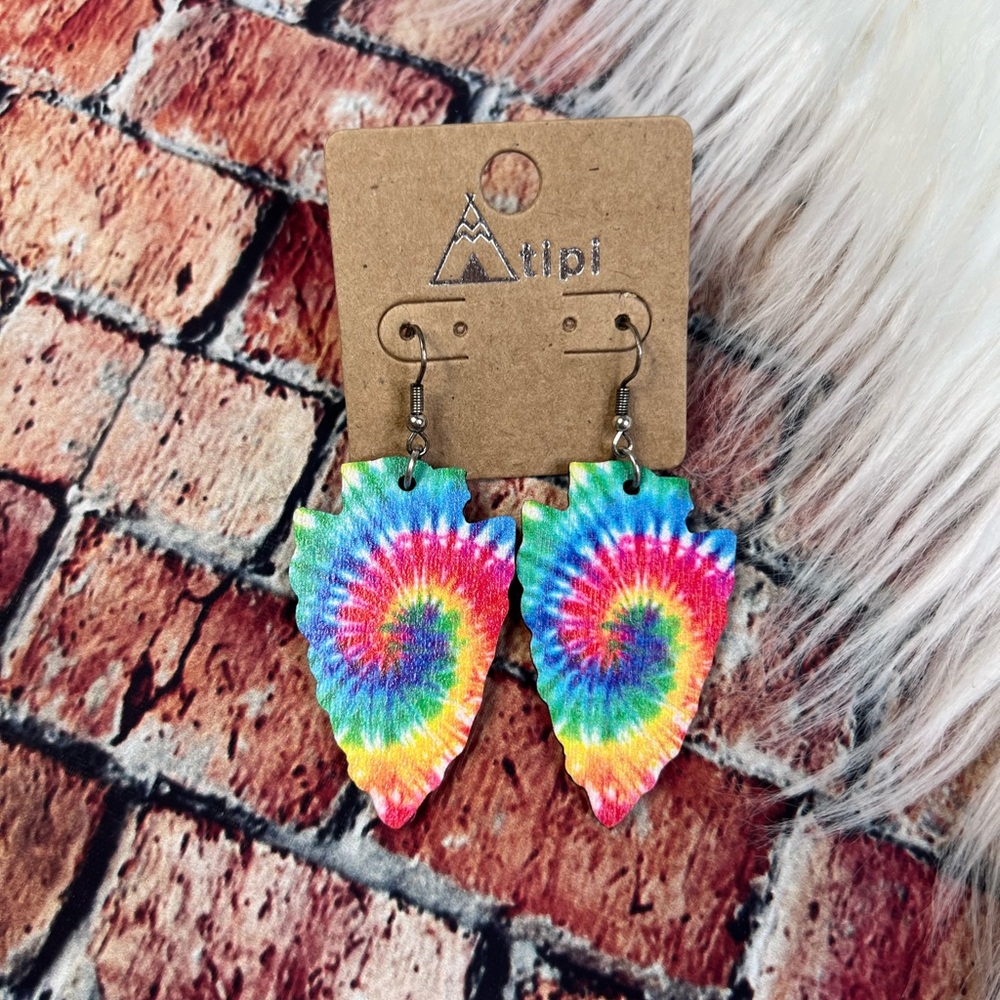 Tie dye TEARDROP EARRINGS